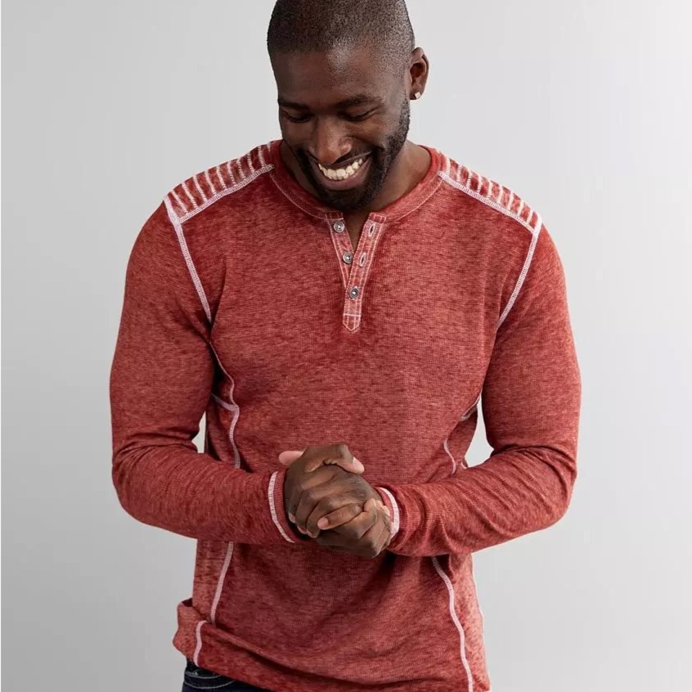 Buckle Men's Long Sleeve Henley